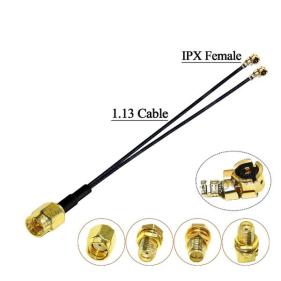 RF1.13 Splitter Cable with SMA Male / Female to Dual IPEX4 MHF4 Female Plug