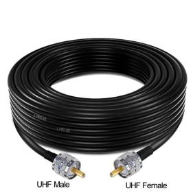 UHF Male/Female Connector PL259 LMR195 RF Coaxial Cable