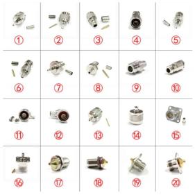 N Type Male Plug Female Jack Straight Right Angle for RG316/RG58/RG402/RG405/RG8 cable